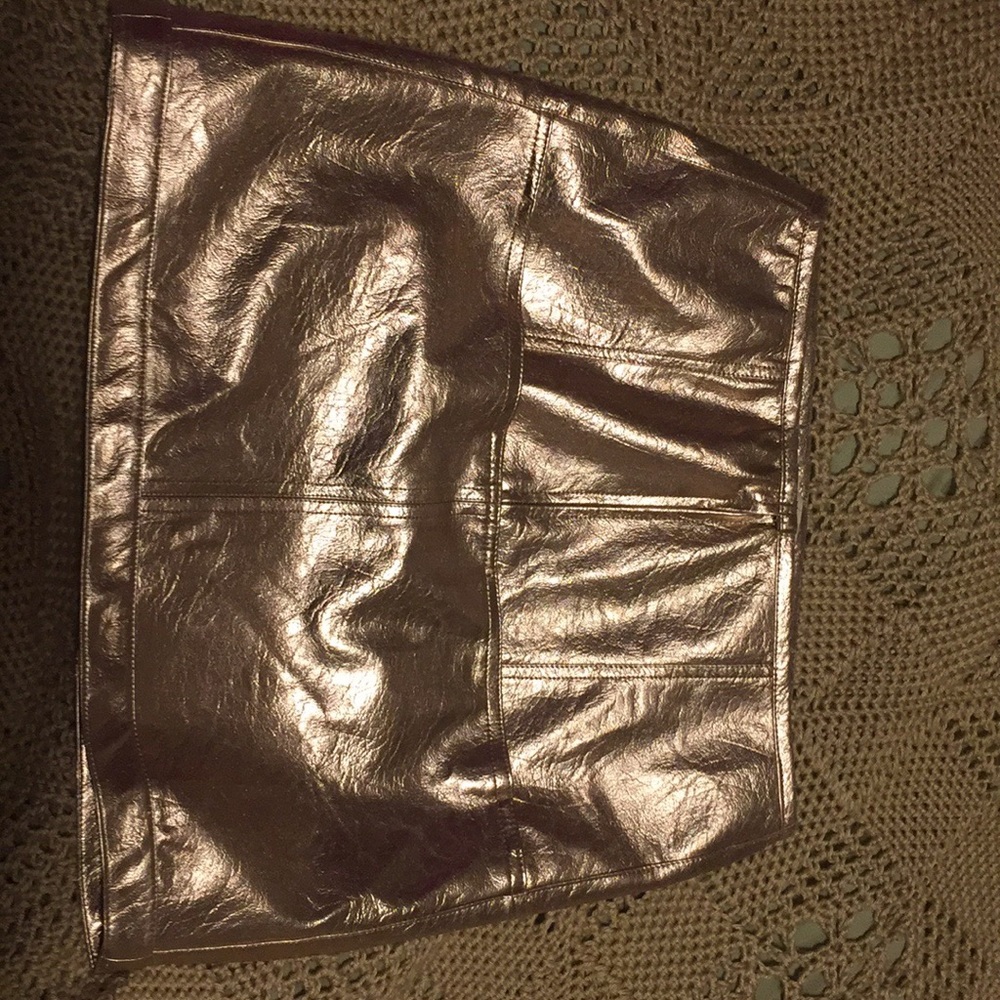 For love and lemons Gold mini skirt